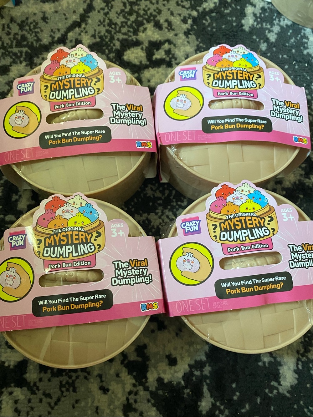 Authentic Crazy Fun RMS Mystery Dumpling Pork Bun Edition Kids Toy - 4 pack